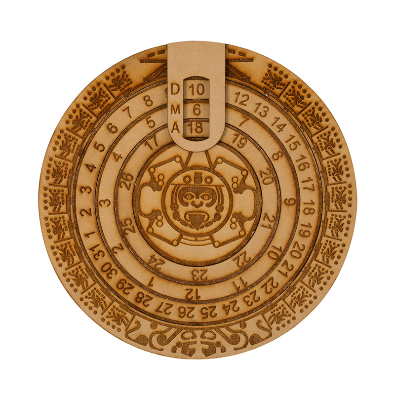 101002, Calendario para colgar en Pared con forma del Calendario Azteca.