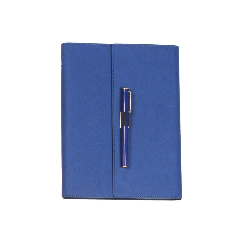 EX-083, Libreta ejecutiva, con cubierta de cuero sintético (PU), tamaño B5, 80 páginas. Incluye bolígrafo con barril metálico.