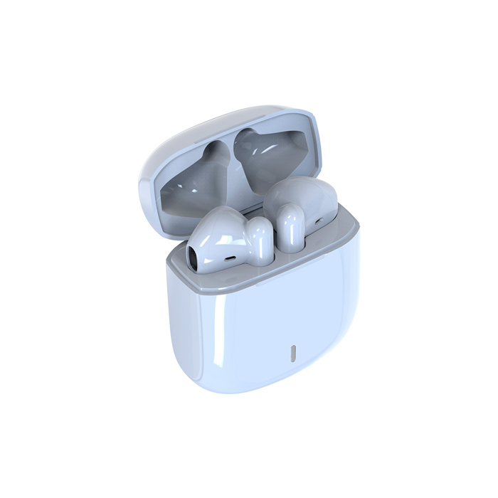 TH-086, Audífonos Bluetooth fabricados en plástico ABS acabado glossy con función touch. Reproduce música durante 4 horas continuas y tiempo de llamada de 3.5 horas, aproximadamente. Incluye cable USB para carga y caja de cartón individual.
